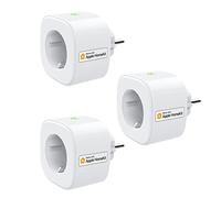 Meross Presa Smart Compatibile con Apple HomeKit, 16A(Type F), 3 Pezzi | Presa Intelligente WiFi con Alexa, Google Assistant e SmartThings, Smart Shucko Plug, Nessun Hub Richiesto, 3840W, 2,4GHz