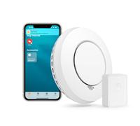 Meross Rilevatore di Fumo con Pulsante di Test, Rilevatore Fumo con Homekit con Hub, Antifumo Smart per Casa e Pulsante Silenzio, Rilevatore di Fumo WiFi, Funzione Auto-Controllo, Standard EN14604