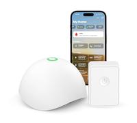 Meross sensore acqua Con Hub, sensore di acqua IP67 , Rilevatore di Acqua Intelligente fino a 60dB & APP & allarme hub, rallarme intelligente in Cucina, Bagno, Cantina, 2,4 GHz Only