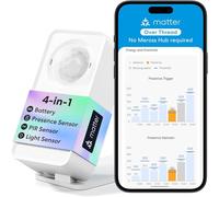 Meross Sensore di Presenza Matter over Thread Alimentato a Batteria
