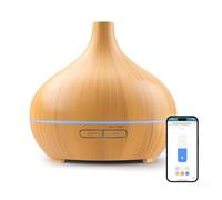 Meross Smart Diffusore di Oli Essenziali Mini | 400ML | Funzione di Temporizzazione | Controllo Remoto & Controllo Vocale | Intelligente Umidificatore | Compatibile con Apple Home, Alexa y Google Home