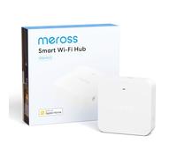 Meross Smart Hub MSH400 con Allarme 110 dB, Supporta Timer Irrigazione, Rilevatore Fumo, Sensori (Porta/Finestra, Perdite Acqua, Temp/Umidità) - Compatibile con Apple HomeKit, Alexa, Google Home