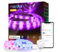 Meross Strisce Led Intelligente 10M Compatibile con Homekit Alexa Google RGB