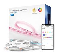 meross Striscia LED Smart 5M, Luci LED Compatibile con Alexa, Google, Strisce LED WiFi RGBW Colorati Adatto per Camera, Nadale e Festa, Decorazione