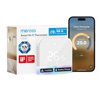 Meross Termostato WiFi Matter Termostato Caldaia da Parete Matter Bianco