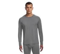 Merrell Maglia Intima da Uomo, a Maniche Lunghe, Termica, Elasticizzata in 4 direzioni, Materiale Morbido al Tatto, per Sci, Arrampicata ed Escursionismo, Grigio, Grigio, XL