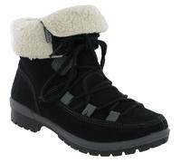 Merrell Smeriglio Pizzo Caldo Fodera Pile Donna Caviglia Passeggio Stivali Neri