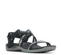 Merrell TERRAN 3 CUSH LATTICE, Sandalo Sportivo Donna, BLACK, 39 EU