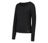 Merrell Top Termico da Donna, a Maniche Lunghe, Elasticizzato in 4 direzioni, Materiale Morbido al Tatto, per la Stagione Fredda, Sci e Corsa, Nero, S, Nero, S