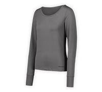 Merrell Top Termico da Donna, a Maniche Lunghe, Elasticizzato in 4 direzioni, Materiale Morbido al Tatto, per la Stagione Fredda, Sci e Corsa, Grigio Scuro, Grigio Scuro, L