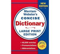 Merriam-Webster Inc. Merriam-Webster's Concise Dictionary (Tascabile)
