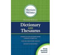 Merriam-Webster Merriam-Webster’s Dictionary and Thesaurus (Tascabile)