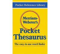Merriam Websters Pocket Thesaurus