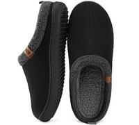 MERRIMAC Pantofole da uomo classiche e comode con schiuma a memoria Fagiolo nero,45-46 EU