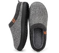 MERRIMAC Pantofole da uomo classiche e comode con schiuma a memoria Grigio grafite,41-42 EU