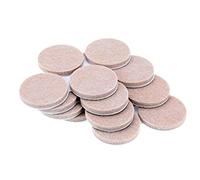 Merriway BH00051 Feltrino Autoadesivo Rotondo ad Alta Resistenza, Bianco, Set di 24 Pezzi