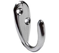 Merriway BH00524 Gancio Singolo Appendiabiti, Bianco, Set di 5 Pezzi