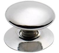 Merriway BH01021 Pomelli Cromati per Sportelli di Armadietti e Credenze, Stile Vittoriano, Bianco, 38 mm, Set di 20 Pezzi