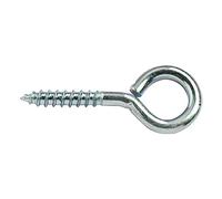 Merriway BH01677 Occhielli a Vite in Acciaio Zincato, Bianco, 25 mm, Set di 25 Pezzi