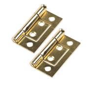 Merriway BH01746 Cerniera con Apertura a Filo Senza Mortasa, Bianco, 50 mm, Set di 2 Pezzi