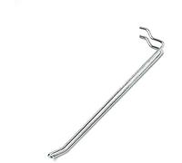 Merriway BH01903 Gancio a Occhiello per Pannello Forato, Bianco, 100 mm, Set di 10 Pezzi