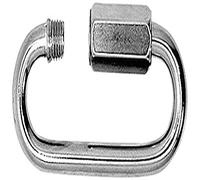 Merriway BH01920 Anello a Chiusura Rapida in Acciaio per Riparazione Catena, M4, Finitura Zincata, Bianco, Set di 2 Pezzi