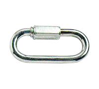 Merriway BH01922 Anello a Chiusura Rapida in Acciaio per Riparazione Catena, M8, Finitura Zincata, Bianco, Set di 2 Pezzi