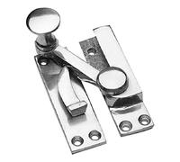 Merriway BH01959 Fermo a Braccetto Girevole per Finestra Scorrevole, Finitura Cromata Lucida, Bianco