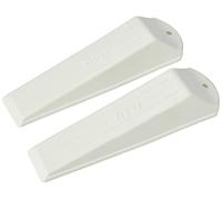 Merriway BH01961 Cuneo Ferma-Porta, Bianco, Set di 2 Pezzi