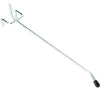 Merriway BH02664 Gancio per Pannello Forato Singolo, Bianco, Set di 10 Pezzi