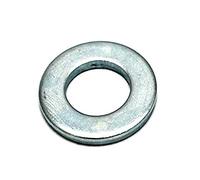 Merriway BH03679 Rondella Piatta in Acciaio Zincato Lucido, M8, Bianco, Set di 100 Pezzi