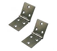 Merriway BH03847 Cerniera a Piastre Rovesciate, Naturale, 38mm, Set di 2 Pezzi