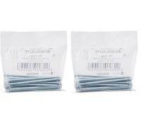 Merriway BH03952 Vite a Testa Svasata e Stelo Interamente Filettato per Prese Elettriche Esterne, Bianco, 75 mm, Set di 40 Pezzi