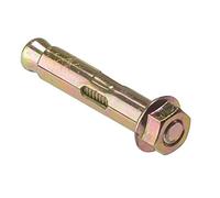 Merriway BH03988 Bullone Prigioniero di Ancoraggio a Tassello a Espansione, Bianco, M8 x 10mm x 100mm, Set di 4 Pezzi