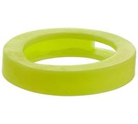 Merriway BH04011 Cappucci Identificatori ad Anello per Chiavi, in Plastica, Giallo Fluorescente, Set di 10 Pezzi