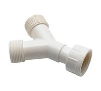 Merriway BH04064 Raccordo Partitore a Y in Plastica per Lavatrici e Lavastoviglie, Bianco