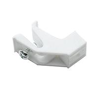 Merriway BH04067 Staffe di Supporto per Binario Porta-Tende Decorail Integra, Bianco, Confezione da 2, Set di 2 Pezzi