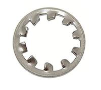 Merriway BH04108 Rondella a Dente Interno Antivibrante M5, Bianco, Set di 60 Pezzi