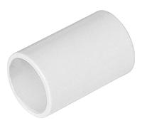 Merriway BH04129 Raccordo Diritto con Attacco per Tubo di Troppopieno, Bianco, 22 mm, Set di 2 Pezzi