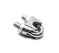 Merriway BH04213 Morsetto Serracorde a U, Bianco, 5 mm, Set di 4 Pezzi