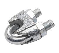 Merriway BH04216 Morsetto Serracorde a U, Bianco, Confezione da 2, Set di 2 Pezzi