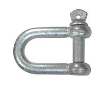 Merriway BH04301 Grillo a D in Acciaio Zincato Lucido, M12, Bianco