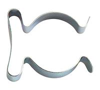 Merriway BH04495 Clip a Molla Porta-Utensili, Base Larga, in Acciaio Elastico, Bianco, 50 mm, Set di 10 Pezzi