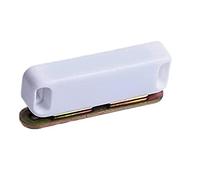 Merriway BH04808 Chiusure Magnetiche per Ante di Armadi e Credenze, Forza di Trazione 8 kg, Bianco, Pack of 1