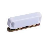 Merriway BH04809 Chiusure Magnetiche per Ante di Armadi e Credenze, Forza di Trazione 8 kg, Bianco, Pack of 2, Set di 2 Pezzi