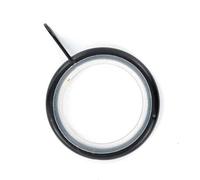 Merriway BH05502 (24 pezzi) Silent Running Curtain Pole Rod Ring fisso Occhio Nero Dimensioni Interna 23 mm - Confezione da 24 pezzi