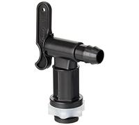 Merriway BH05557 Rubinetto a Botte con Dado, in plastica Nera, a Pressione, Bianco, Taglia unica