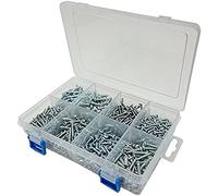 Merriway BH06604 - Set di 2 viti autofilettanti BZP Pozi con 8 scomparti, 750 pezzi, multicolore