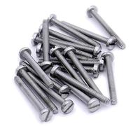 Merriway BH06916 - Confezione da 20 viti a testa piatta, in acciaio inox 316 A4 grado marino, M4 x 30 mm, colore: Argento