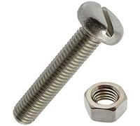 Merriway BH06931 - Viti a testa piatta, in acciaio INOX 316 A4, M8 x 30 mm, confezione da 5, colore: Argento